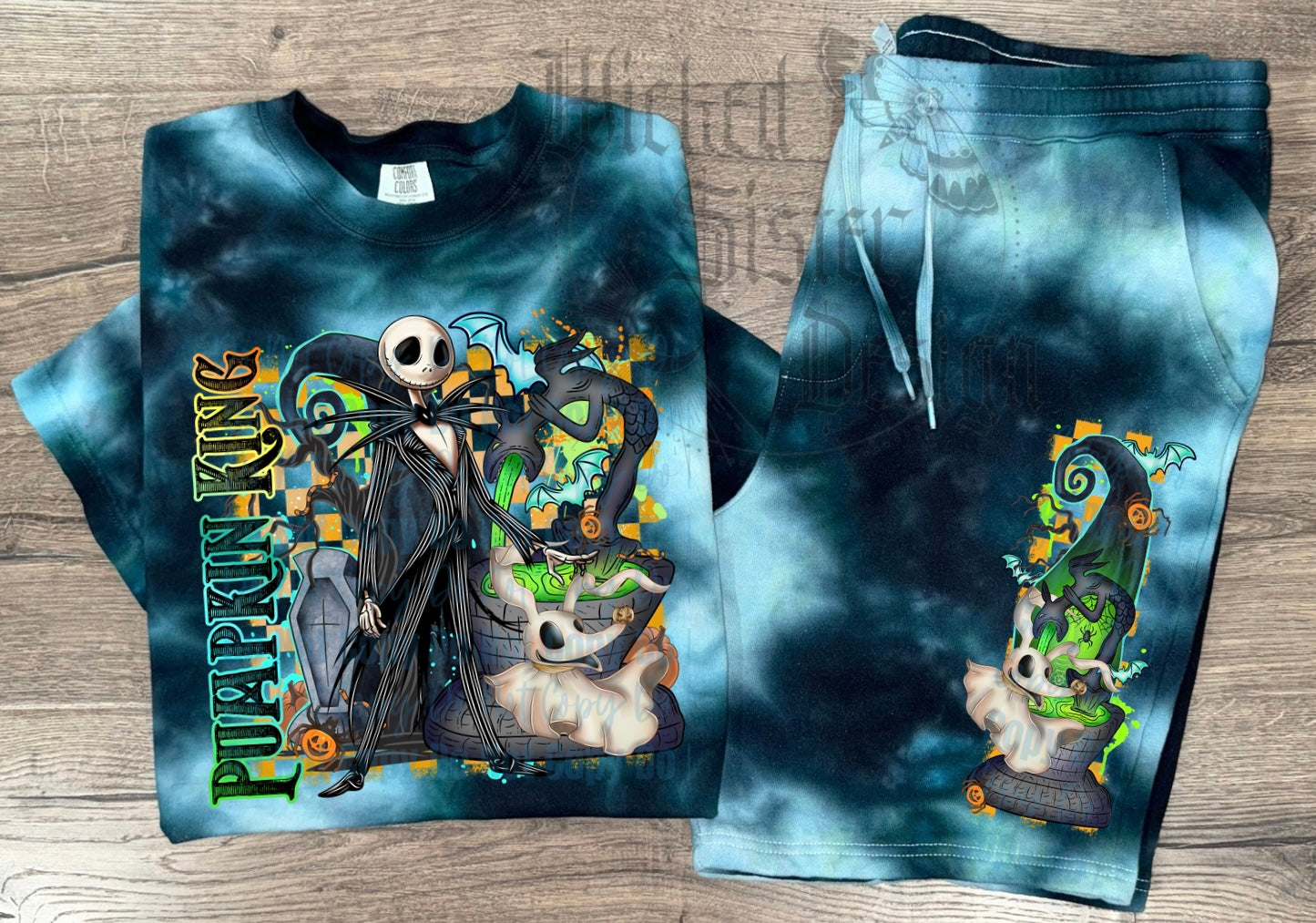 Halloween Custom Ice Dyed Set